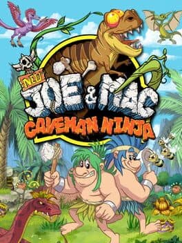 Capa de NEW Joe & Mac - Caveman Ninja Ps4 Mídia Digital
