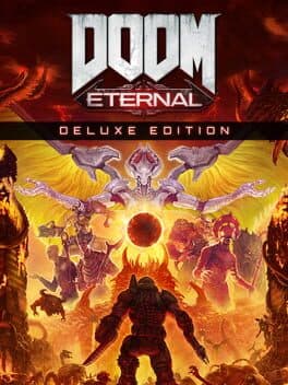Capa de DOOM Eternal Deluxe Edition Xbox One Mídia Digital